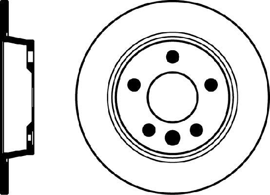 Jeu de 2 disques de frein HELLA PAGID 8DD 355 104-501