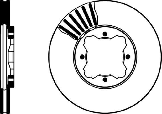 Jeu de 2 disques de frein HELLA PAGID 8DD 355 105-301