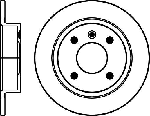 Jeu de 2 disques de frein HELLA PAGID 8DD 355 105-441