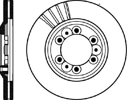 Jeu de 2 disques de frein HELLA PAGID 8DD 355 106-001