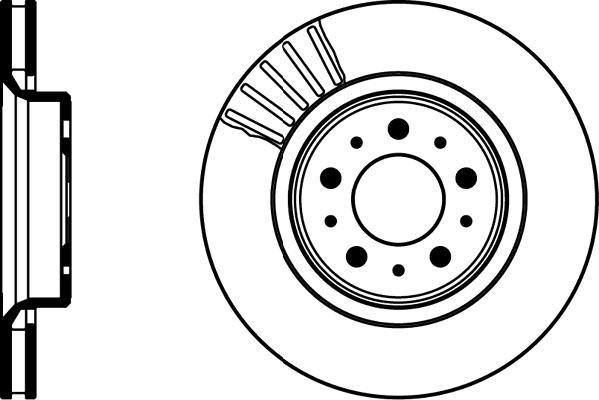 Jeu de 2 disques de frein HELLA PAGID 8DD 355 106-131