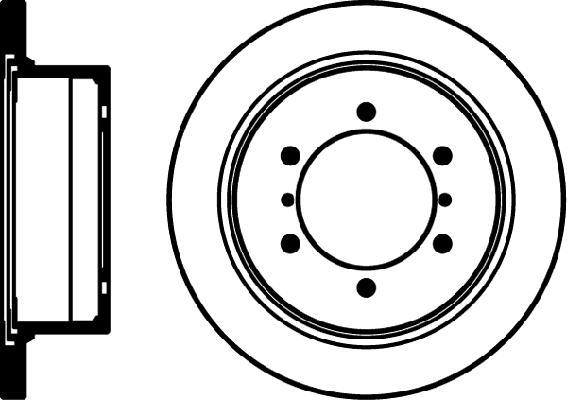 Jeu de 2 disques de frein HELLA PAGID 8DD 355 106-221