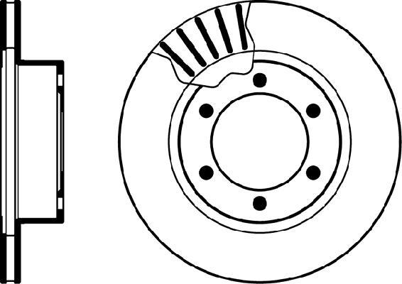 Jeu de 2 disques de frein HELLA PAGID 8DD 355 106-241