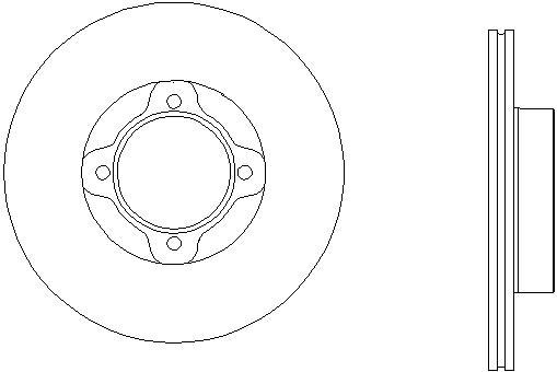 Jeu de 2 disques de frein HELLA PAGID 8DD 355 109-101