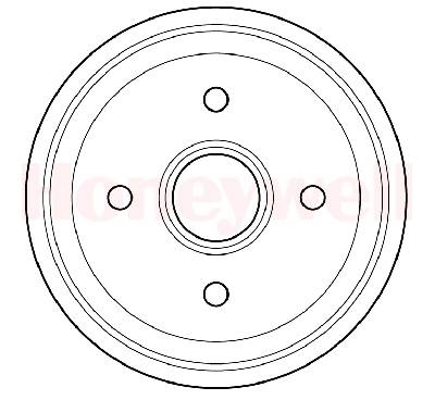 Tambour de frein BENDIX 329158B
