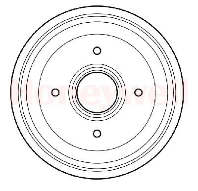 Tambour de frein BENDIX 329701B