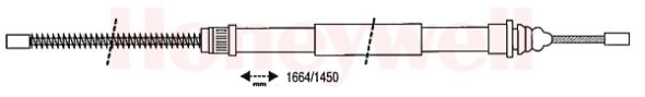 Câble de frein à main (Câble de frein à main) BENDIX ref. 431039B