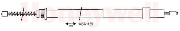 Câble de frein à main (Câble de frein à main) BENDIX ref. 431213B