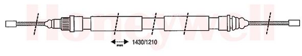 Câble de frein à main (Câble de frein à main) BENDIX ref. 431216B