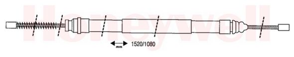 Câble de frein à main (Câble de frein à main) BENDIX ref. 432158B