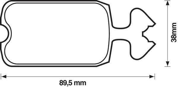 Jeu de 4 plaquettes de frein BENDIX 571210B