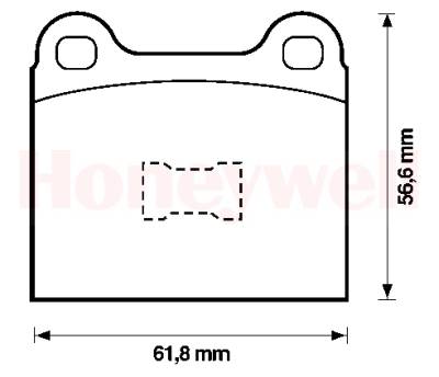 Jeu de 4 plaquettes de frein BENDIX 571232B