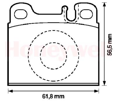 Jeu de 4 plaquettes de frein BENDIX 571342B