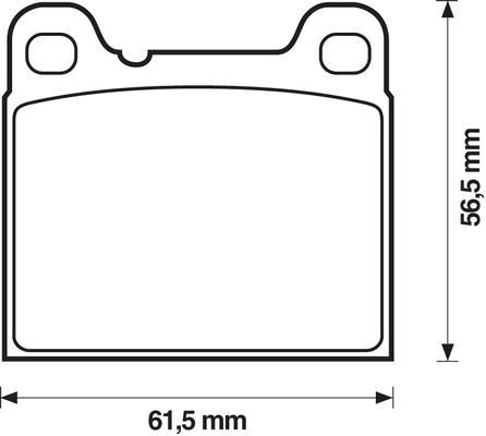 Jeu de 4 plaquettes de frein BENDIX 571417B