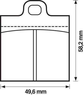 Jeu de 4 plaquettes de frein BENDIX 571800B