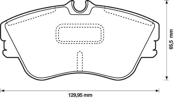 Juego de 4 pastillas de freno (Almohadilla de freno) BENDIX ref. 573050B