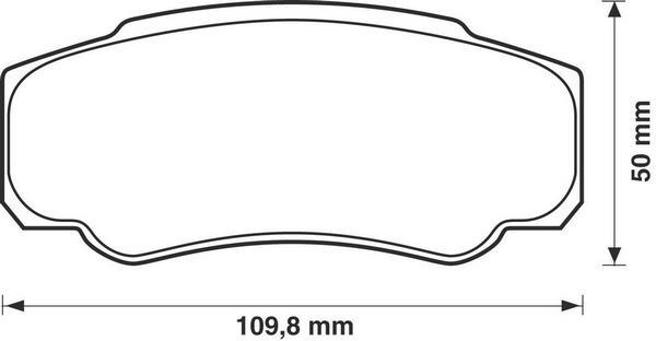 Jeu de 4 plaquettes de frein BENDIX 573115B