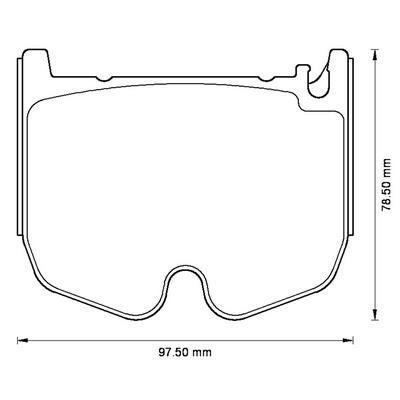 Jeu de 4 plaquettes de frein BENDIX 573180B
