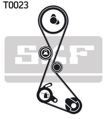Kit de distribution (Kit courroie de distribution) SKF VKMA 06100