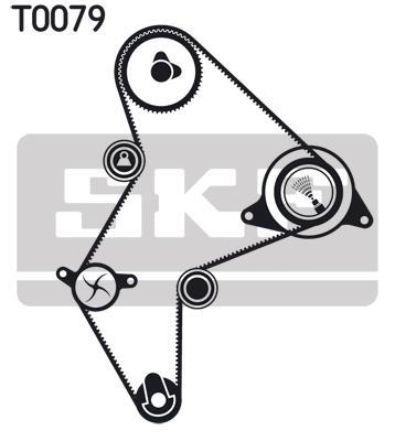 Kit de distribution (Kit courroie de distribution) SKF VKMA 03250