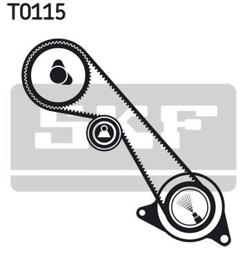 Kit de distribution (Kit courroie de distribution) SKF ref. VKMA 02422