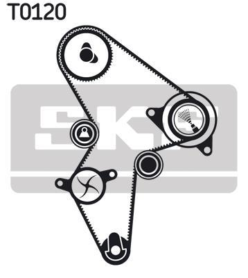Kit de distribution (Kit courroie de distribution) SKF VKMA 03122