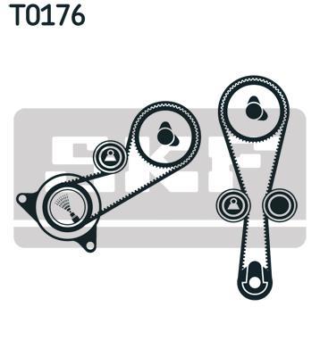Kit de distribution (Kit courroie de distribution) SKF ref. VKMA 07303