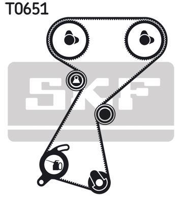 Kit de distribution (Kit courroie de distribution) SKF VKMA 06122