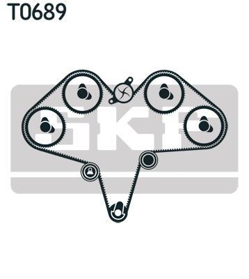 Kit de distribution (Kit courroie de distribution) SKF VKMA 95040