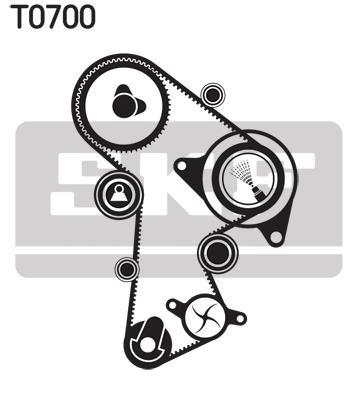 Bomba de agua + kit correa distribución SKF ref. VKMC 01263-2