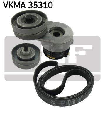 Kit De Courroie Multi-V SKF VKMA 35310 - Inclut Courroie Et Galets De Tension, Pour Réparation Complète