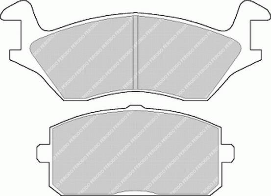 Jeu de 4 plaquettes de frein FERODO FDB193