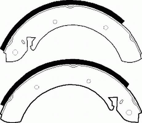 Jeu de 4 mâchoires de frein FERODO FSB361