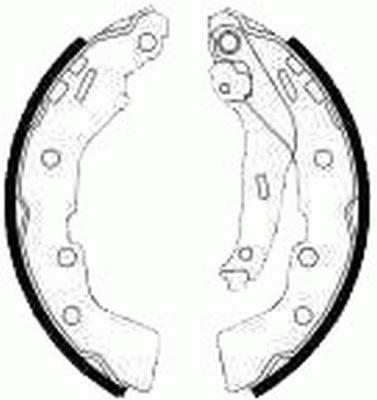 Jeu de 4 mâchoires de frein FERODO FSB616