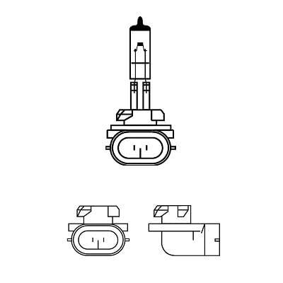 Ampoule PHILIPS 1 ✕ H27W/2 Miniature halogen signaling USA - 12060