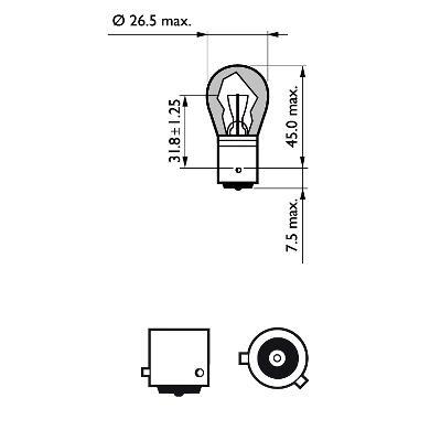Ampoule PHILIPS PY21W Vision - 12496