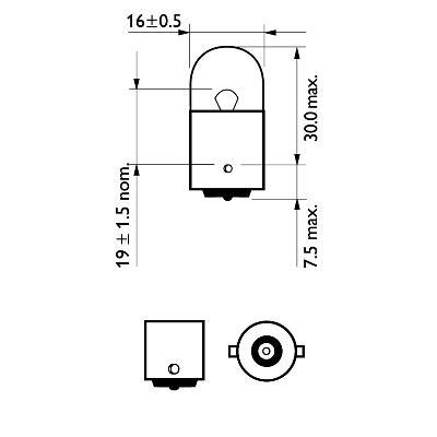 Ampoule PHILIPS 2 ✕ R10W - ref. 5547730