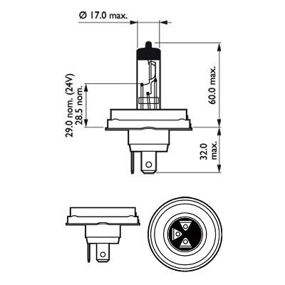 Lámpara PHILIPS 1 ✕ R2 - ref. 24716230