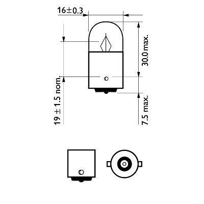 Ampoule PHILIPS 2 ✕ R5W - ref. 38208230