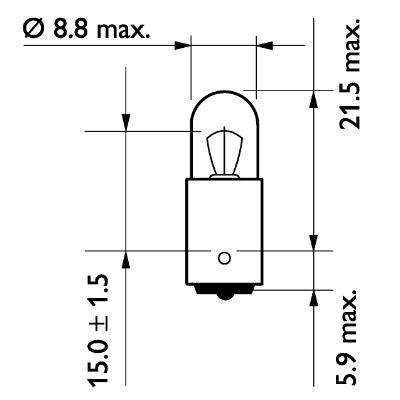 Lámpara PHILIPS T4W - 13929