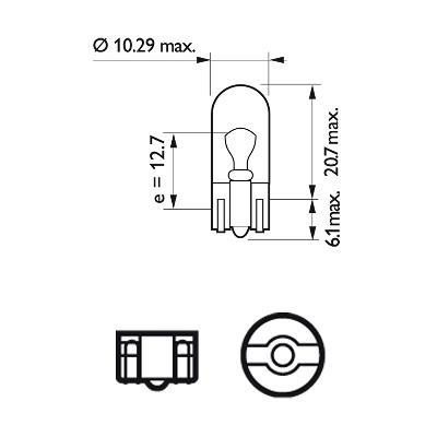 Ampoule PHILIPS 2 ✕ W5W - ref. 38204430