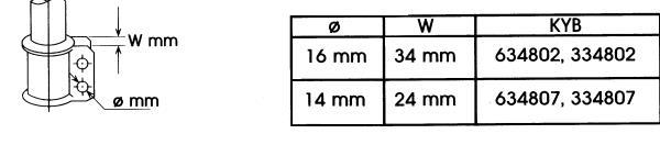 Jeu de 2 amortisseurs KYB 334802