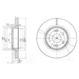 Disque de frein DELPHI BG3733 Disque de frein DELPHI BG3733