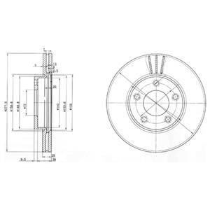 Disque de frein DELPHI BG3927 Disque de frein DELPHI BG3927