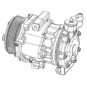 Compresseur, climatisation DELPHI CS20351