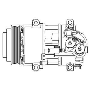 Compresseur, climatisation DELPHI CS20499