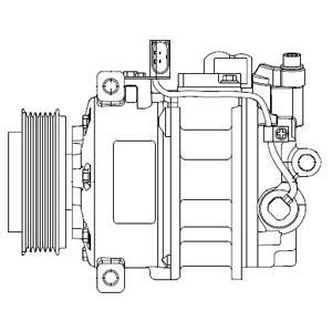 Compresseur, climatisation DELPHI CS20522