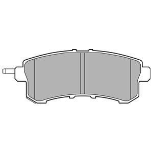 Jeu de 4 plaquettes de frein DELPHI LP2447