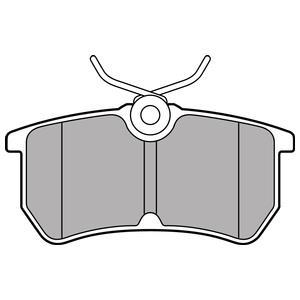 Jeu de 4 plaquettes de frein DELPHI LP2480