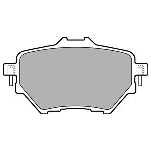 Jeu de 4 plaquettes de frein DELPHI LP2505